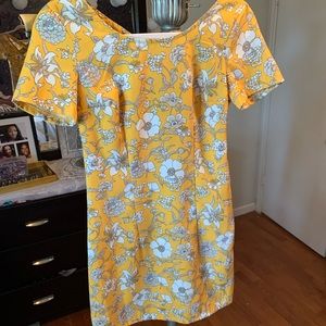 Hollister Yellow Floral Shift Dress